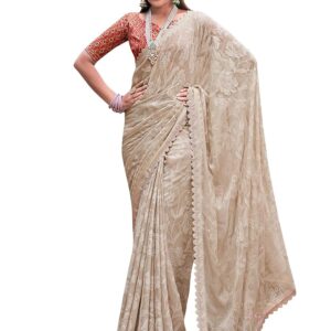 Floral Bagru Saree